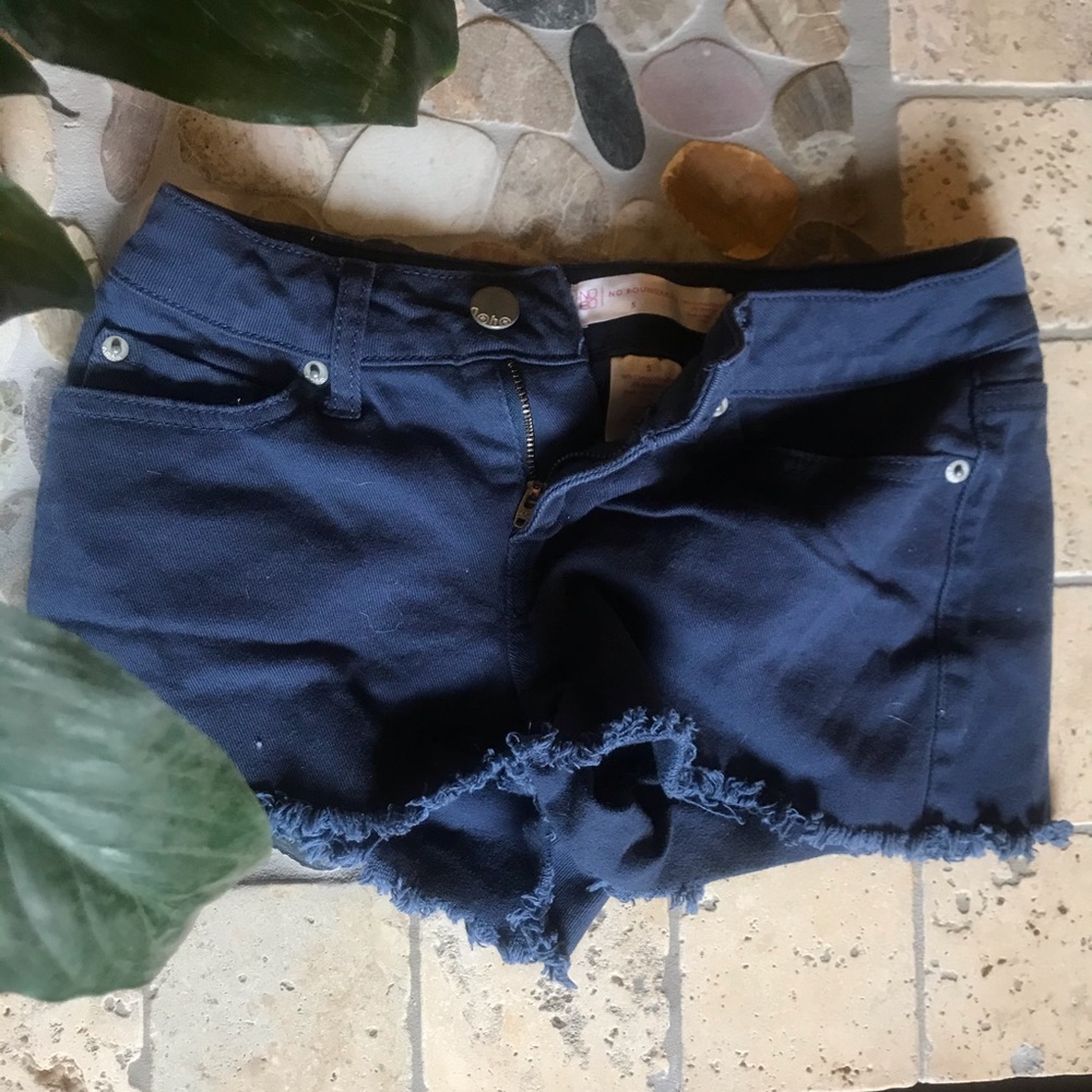 Blue booty shorts